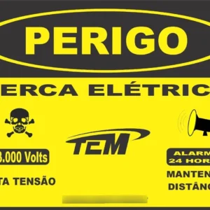 Placa de Advertência 19X15